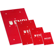 ENRI BLOC NOTAS CON TAPA 80H CUADROS 210x315mm FOLIO 10-PACK 182